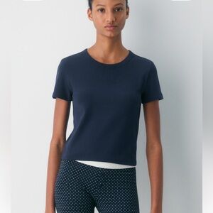 BestHug Little Ribbed T-Shirt - Admiral